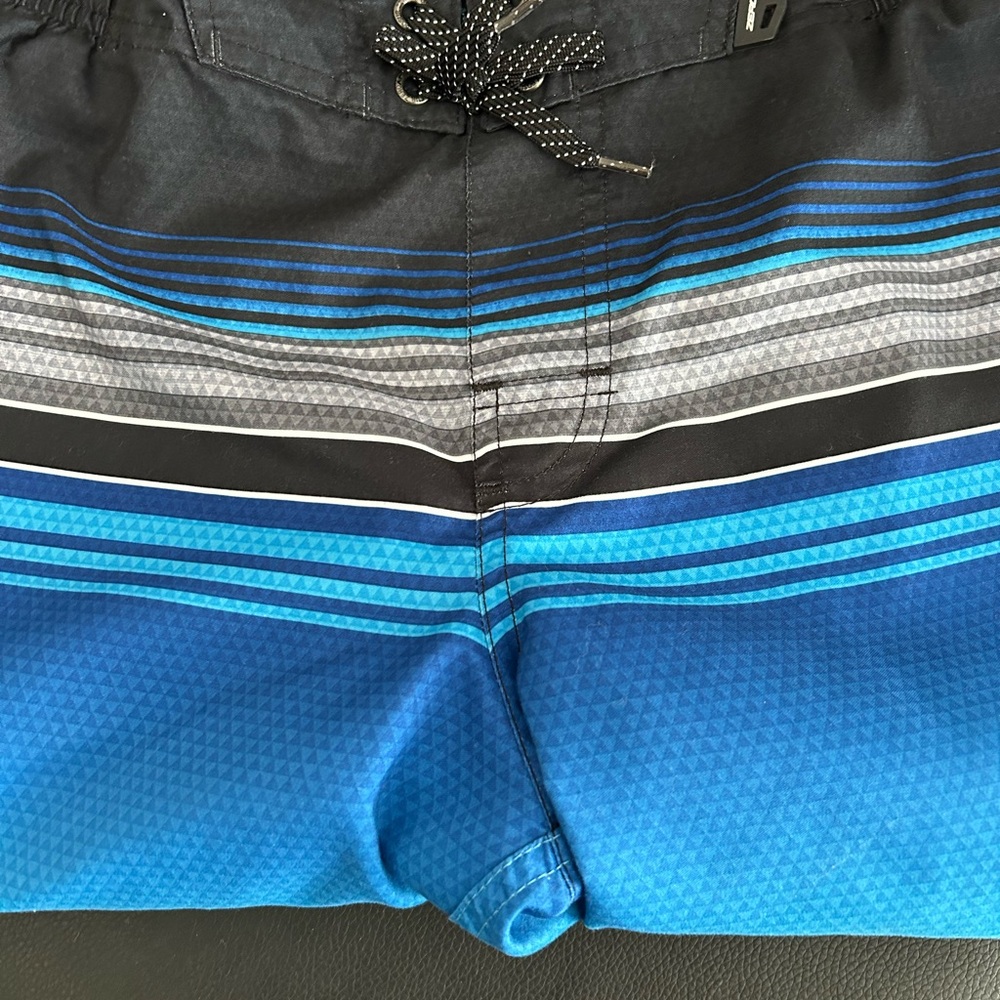 Boy’s Blue Striped Swim Shorts size 10/12